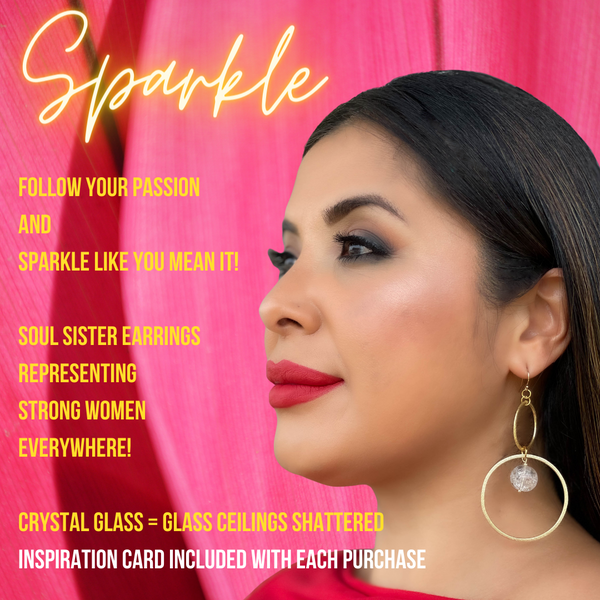 Modern Double Gold Hoop Earrings Shattering the Glass Ceiling