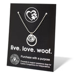 PAW-some ! LIVE. LOVE. WOOF. Necklace