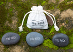 "YOU ROCK" the unique gratitude gift with custom bag + card