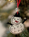 Snowman Ornament Handmade Fair Trade is a one-of-a-kind gift