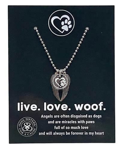 Pets Paw Print Heart Necklace in 9ct or 18ct Gold or Silver - Hold upon  Heart