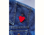 I love you this much HEART pin