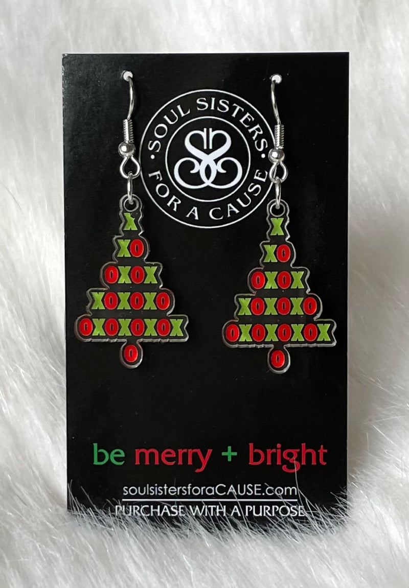 Christmas XO Love Earrings